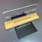 Custom Acrylic Desk Plate with Wood Base | GT003