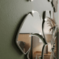 Rose Flower Leaves Silver Mirror Acrylic GW002 - GloriousGifts.Pk | Pakistan's 1 Office & Home Decoration Brand