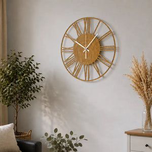 Roman Wooden Wall Clock  Minimalist Design | GC015