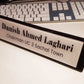 Solid Acrylic Triangle Desk Plate | GT007 - GloriousGifts.Pk | Pakistan's 1 Office & Home Decoration Brand