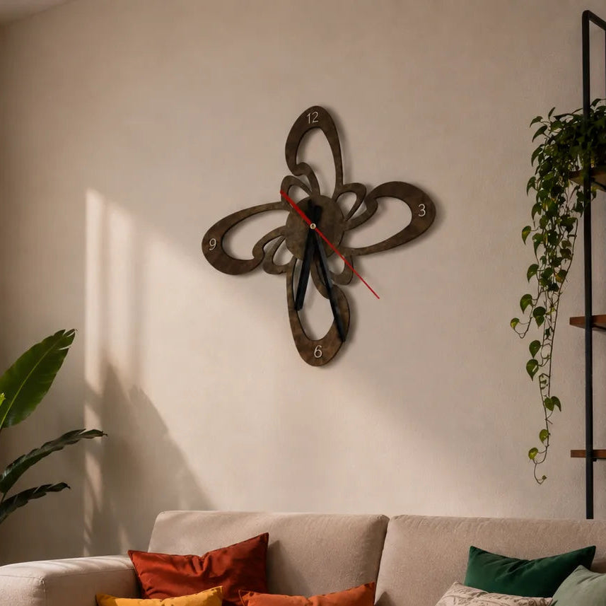 Handmade Modern Wooden Clock | GC016 - GloriousGifts.Pk | Pakistan's 1 Office & Home Decoration Brand