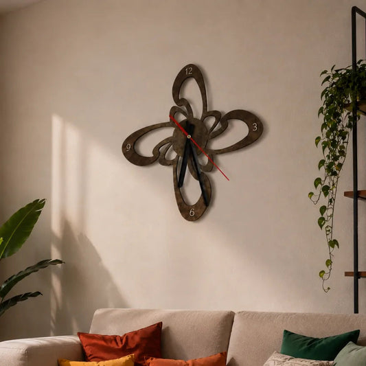 Handmade Modern Wooden Clock | GC016 - GloriousGifts.Pk | Pakistan's 1 Office & Home Decoration Brand