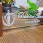 Transparent Acrylic Desk Plate | GT002