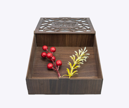 Premium Wooden Ramadan Mubarak Gift Box GG014 - GloriousGifts.Pk | Pakistan's 1 Office & Home Decoration Brand