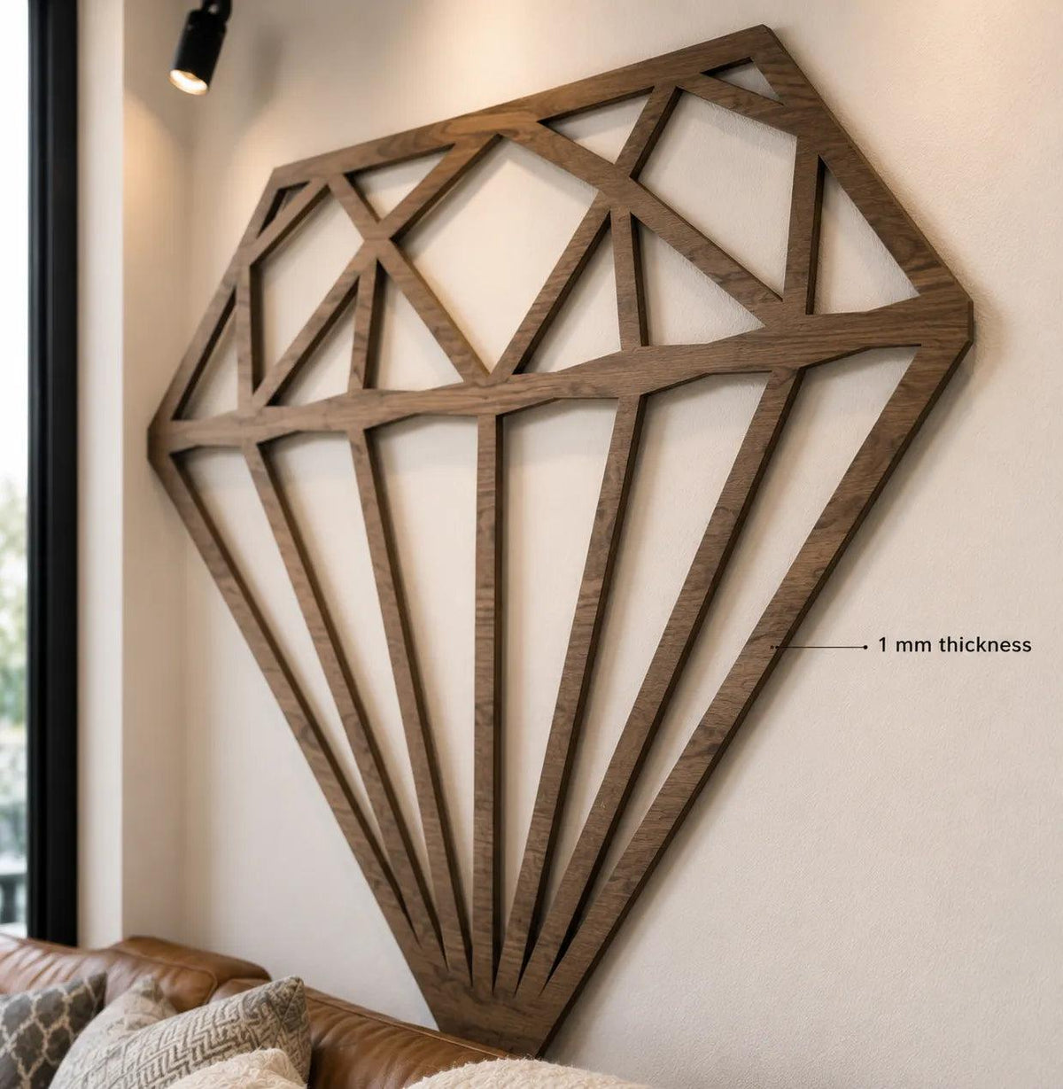 Wooden Geometric Diamond Wall Art | GW016 - GloriousGifts.Pk | Pakistan's 1 Office & Home Decoration Brand