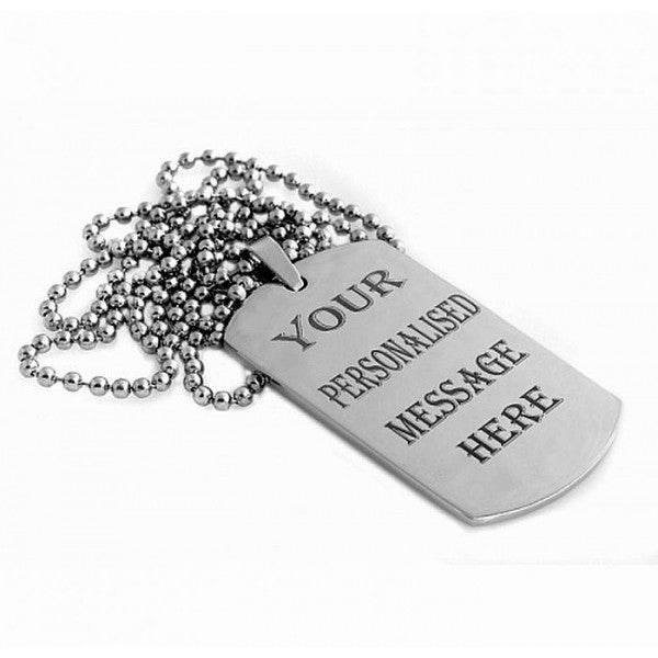 Customize Dogtag Neckless |GG005 - GloriousGifts.Pk | Pakistan's 1 Office & Home Decoration Brand