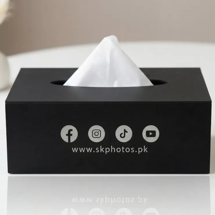 Premium Customized Tissue Box  | GG013 - GloriousGifts.Pk | Pakistan's 1 Office & Home Decoration Brand