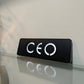 Premium Milky White & Shiny Gray Custom Door Name Plate GD017