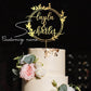 Personalized Golden Wedding Cake Topper  Names Gift |GG001 - GloriousGifts.Pk | Pakistan's 1 Office & Home Decoration Brand