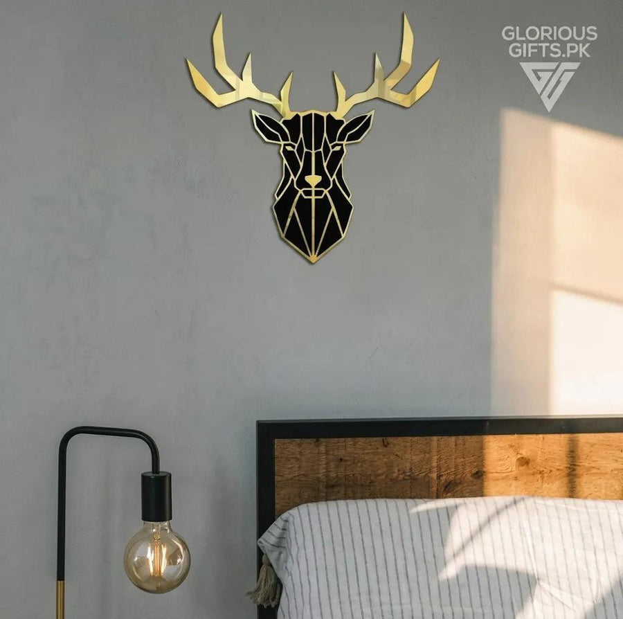 Deer Head Acrylic Mirror Wall Décor | GW010