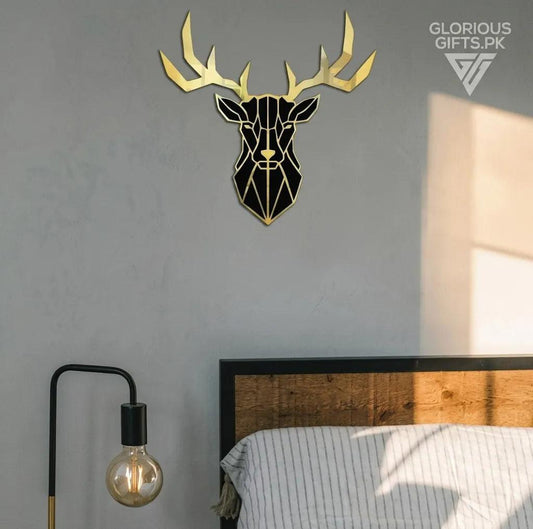 Deer Head Acrylic Mirror Wall Décor | GW010 - GloriousGifts.Pk | Pakistan's 1 Office & Home Decoration Brand