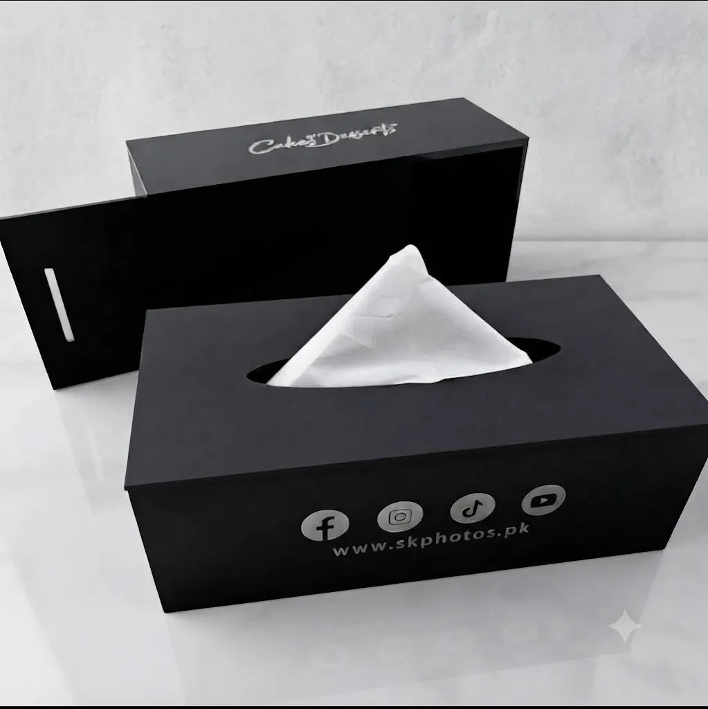 Premium Customized Tissue Box  | GG013 - GloriousGifts.Pk | Pakistan's 1 Office & Home Decoration Brand