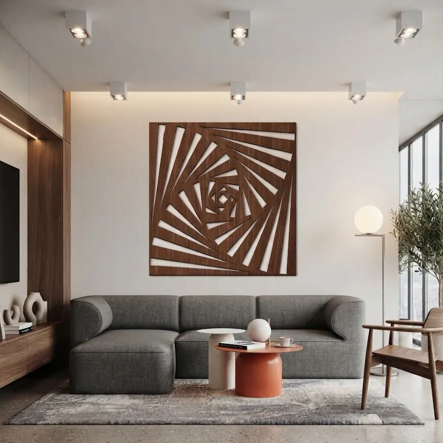 Wooden Wall Art Square in Depth Decorative Panel GW014 - GloriousGifts.Pk | Pakistan's 1 Office & Home Decoration Brand