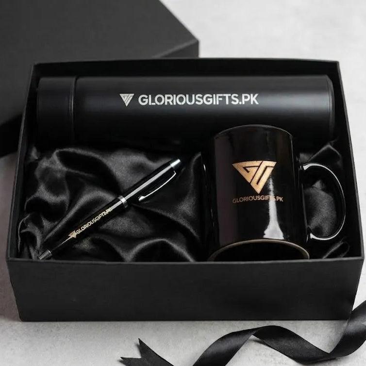 Personalized Engraved Bottle, Tea Mug, Ball Pen Git Set GD102
