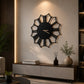 Black Oversized Silent Wooden Clock | GC013 - GloriousGifts.Pk | Pakistan's 1 Office & Home Decoration Brand
