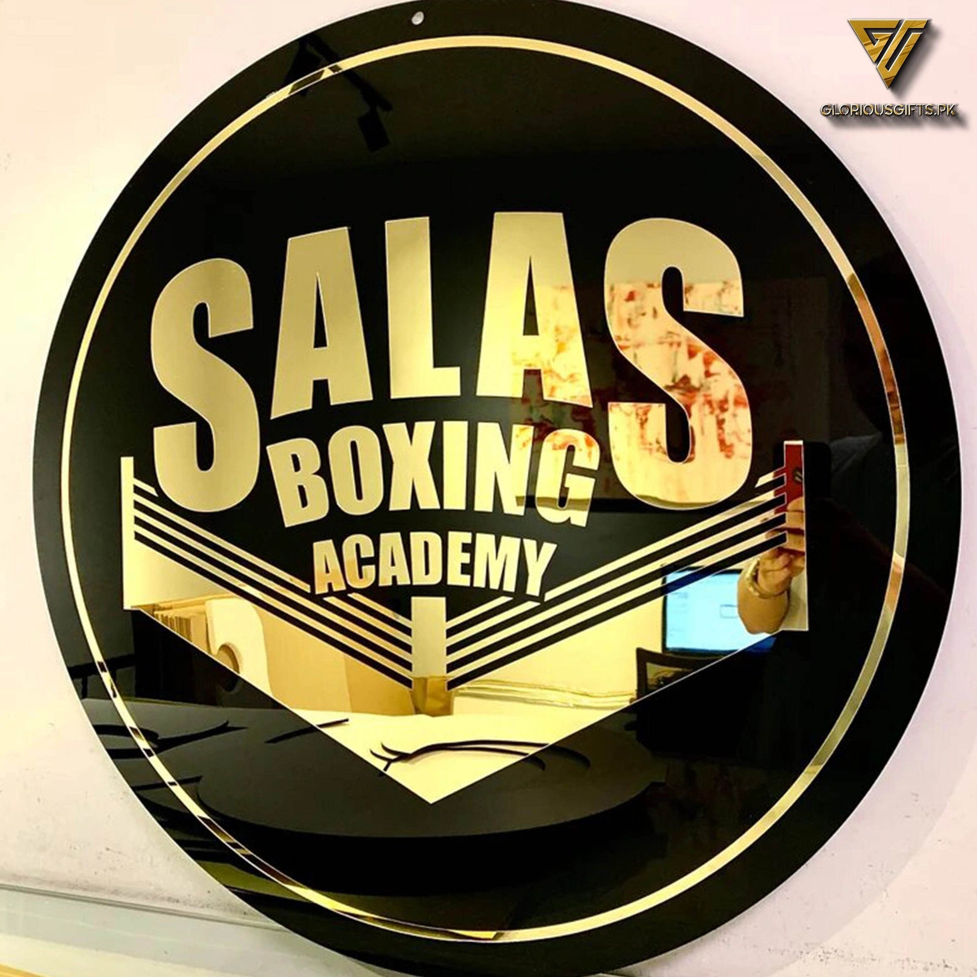 Custom 3D Acrylic Logo Sign Shop Decoration | GS002 - GloriousGifts.Pk | Pakistan's 1 Office & Home Decoration Brand