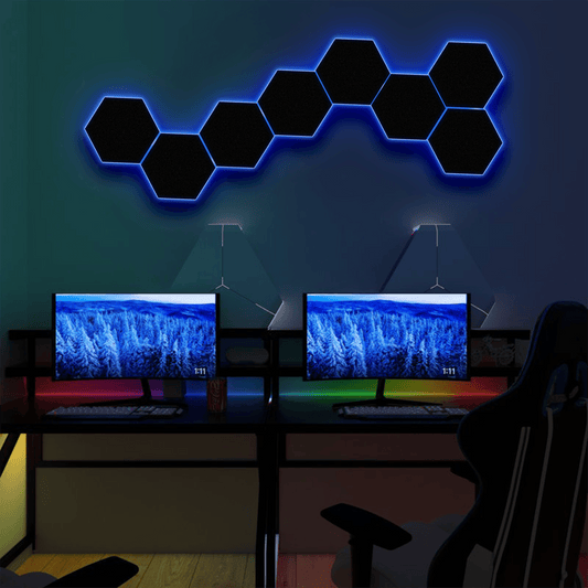 LED HEXAGONE 3D PENAL 16 LIGHTS | GS014