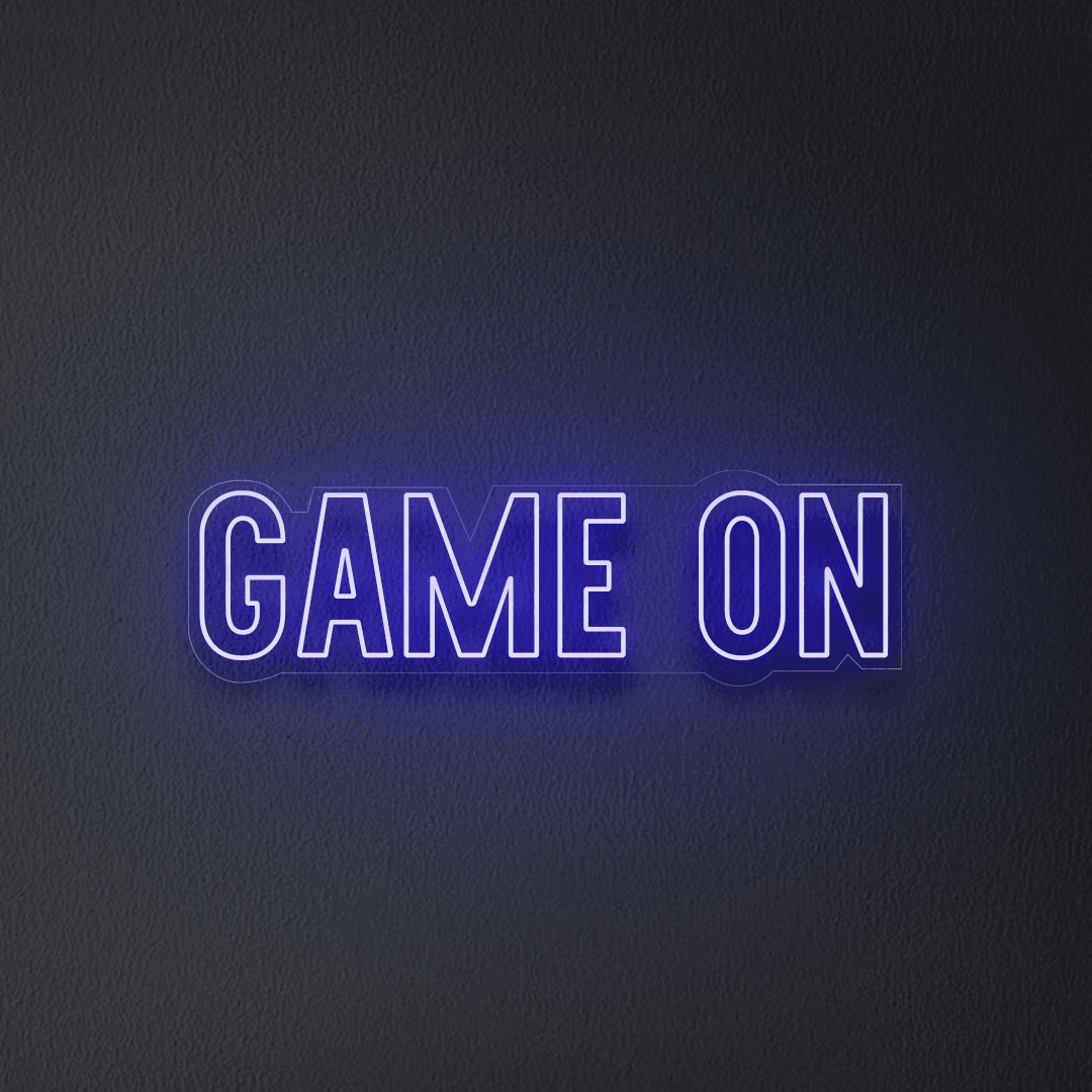 GAME ON Neon Sign |GF002