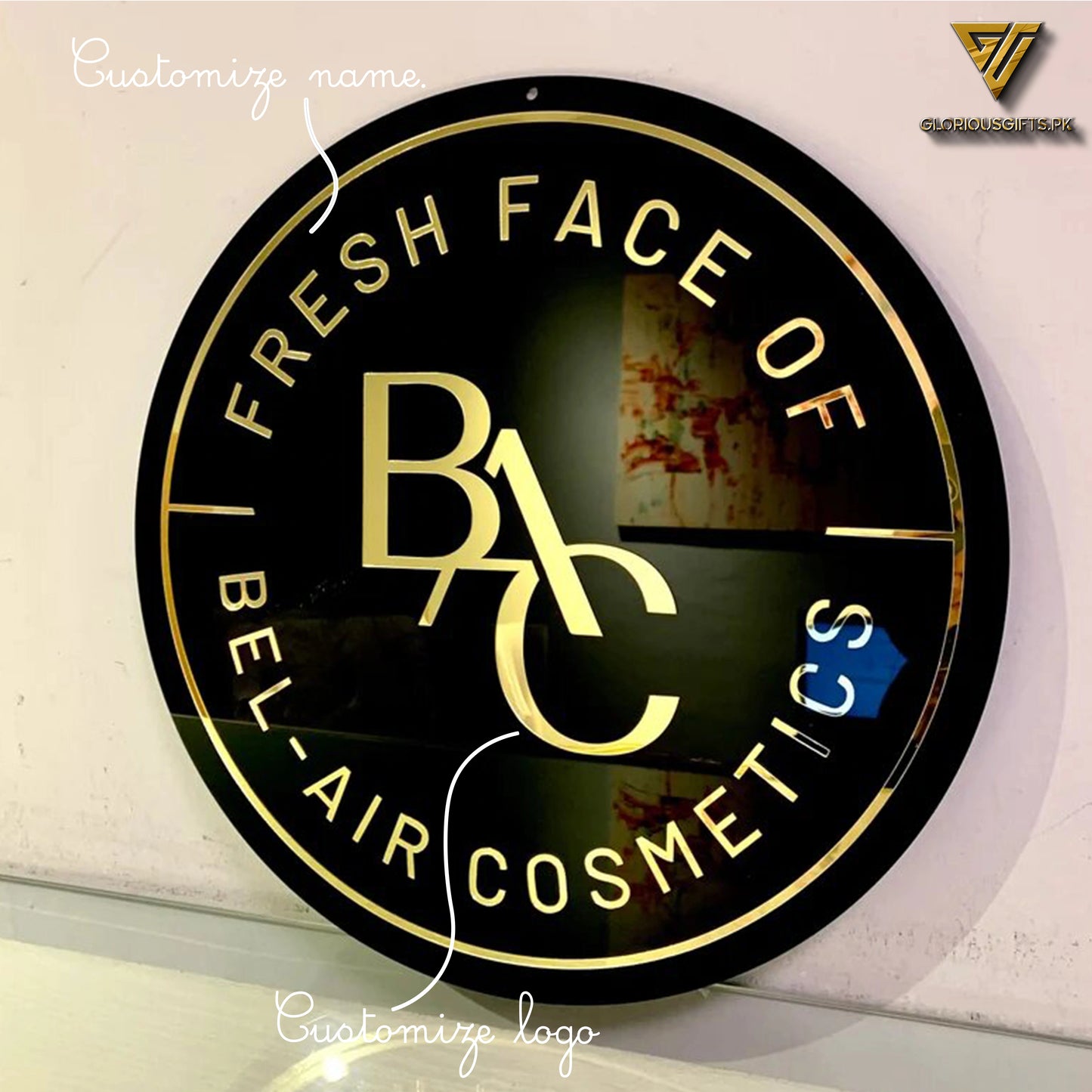 Custom 3D Acrylic Logo Sign Shop Decoration | GS002