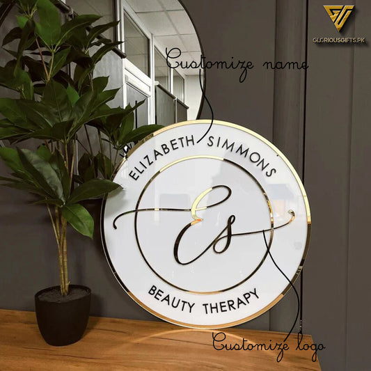 Milky White Beauty Therapy Neon Signage | GS004
