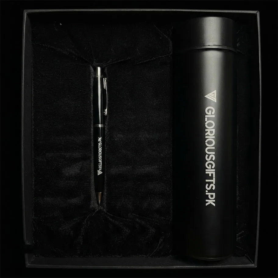 Personalized Metal Pen Temperature Bottle GD103 - GloriousGifts.Pk | Pakistan's 1 Office & Home Decoration Brand