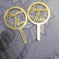 Personalized Golden Wedding Cake Topper  Names Gift |GG001 - GloriousGifts.Pk | Pakistan's 1 Office & Home Decoration Brand