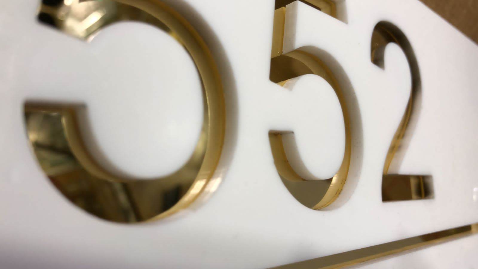 Golden Mirror House Name Plaque | GN010 - GloriousGifts.Pk | Pakistan's 1 Office & Home Decoration Brand
