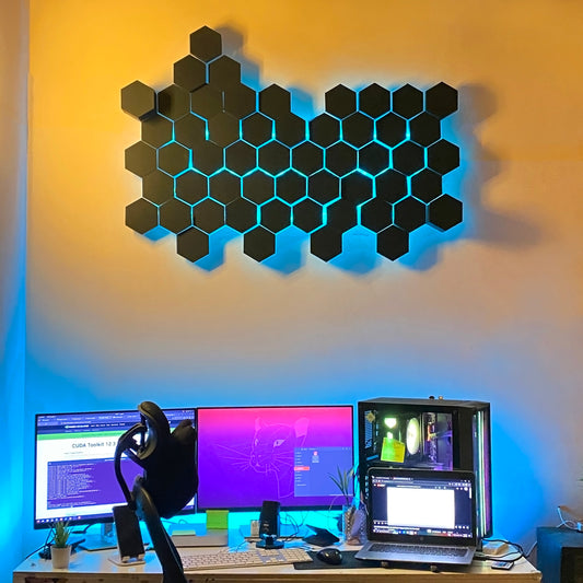 LED HEXAGONE 3D PENAL 16 LIGHTS | GS015
