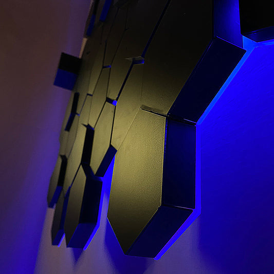 LED HEXAGONE 3D PENAL 16 LIGHTS | GS015