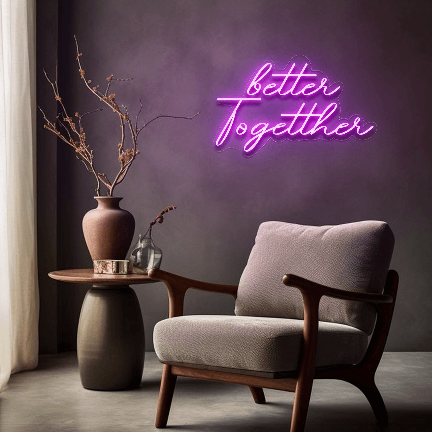 Better Together Neon Sign | GF001 - GloriousGifts.Pk | Pakistan's 1 Office & Home Decoration Brand