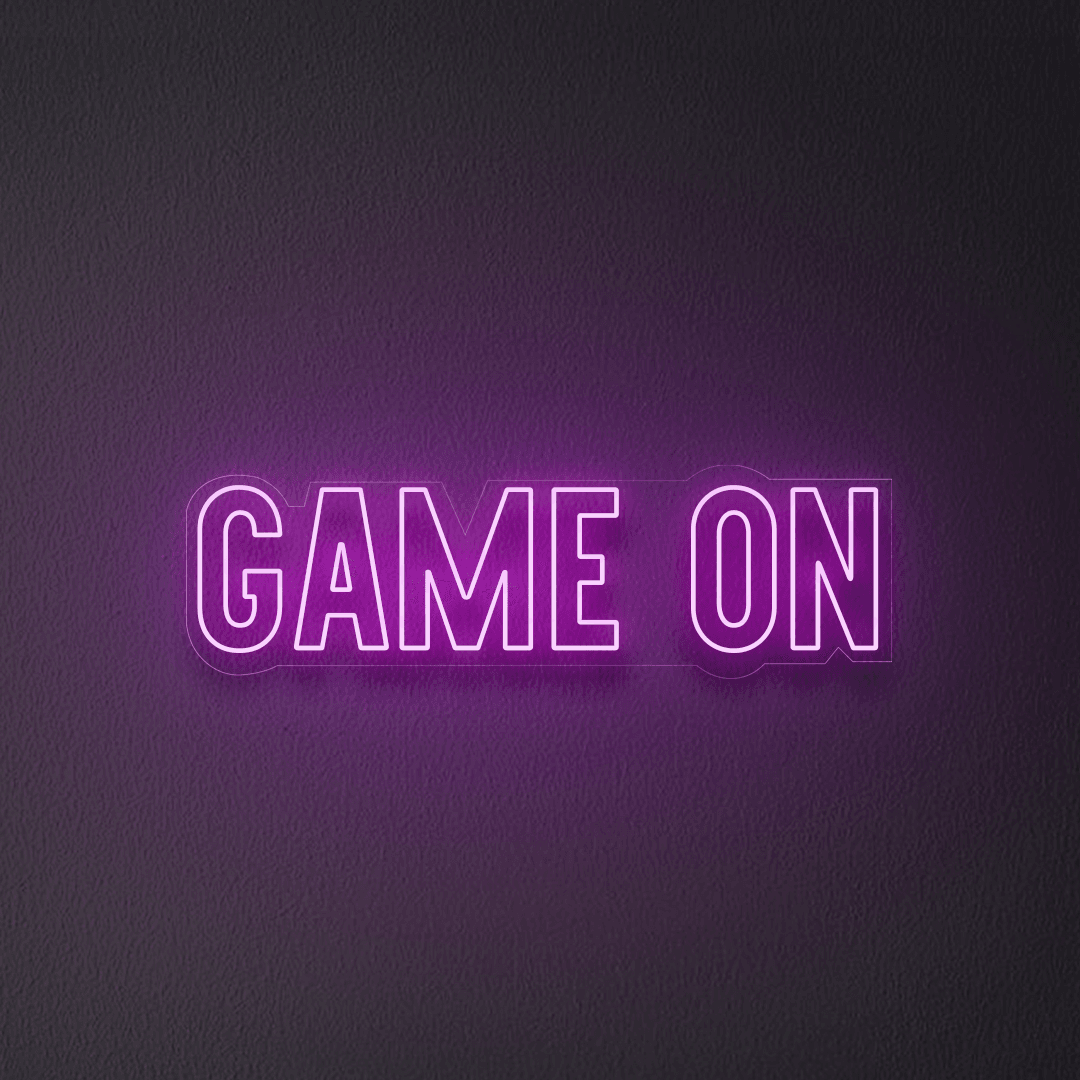 GAME ON Neon Sign |GF002