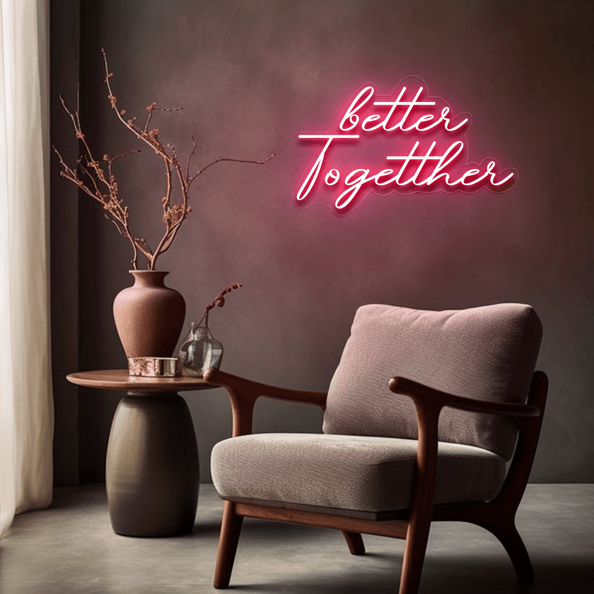 Better Together Neon Sign | GF001 - GloriousGifts.Pk | Pakistan's 1 Office & Home Decoration Brand