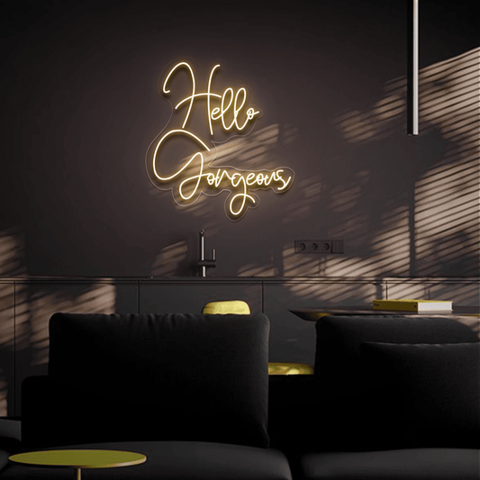 Hello Gorgeous Neon Sign | GF005 - GloriousGifts.Pk | Pakistan's 1 Office & Home Decoration Brand