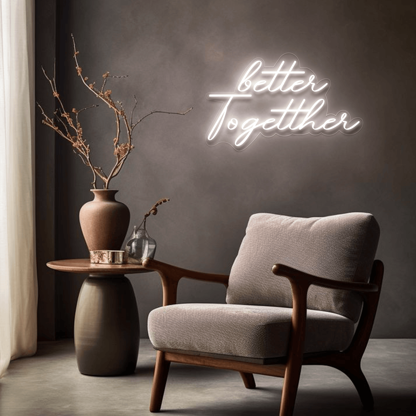 Better Together Neon Sign | GF001 - GloriousGifts.Pk | Pakistan's 1 Office & Home Decoration Brand