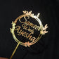 Personalized Golden Wedding Cake Topper  Names Gift |GG001 - GloriousGifts.Pk | Pakistan's 1 Office & Home Decoration Brand