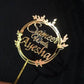 Personalized Golden Wedding Cake Topper  Names Gift |GG001 - GloriousGifts.Pk | Pakistan's 1 Office & Home Decoration Brand