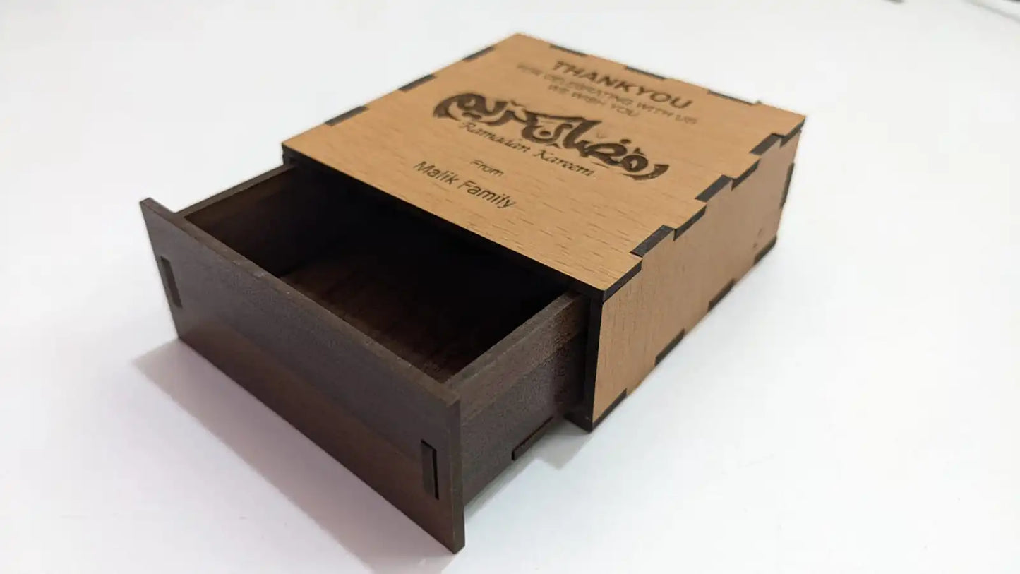 Ramadan Decoration Box Engraved Pack of 10, 50, 100 pcs  | GX010