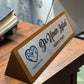 Solid Wooden Triangle Desk plate | GT004 - GloriousGifts.Pk | Pakistan's 1 Office & Home Decoration Brand