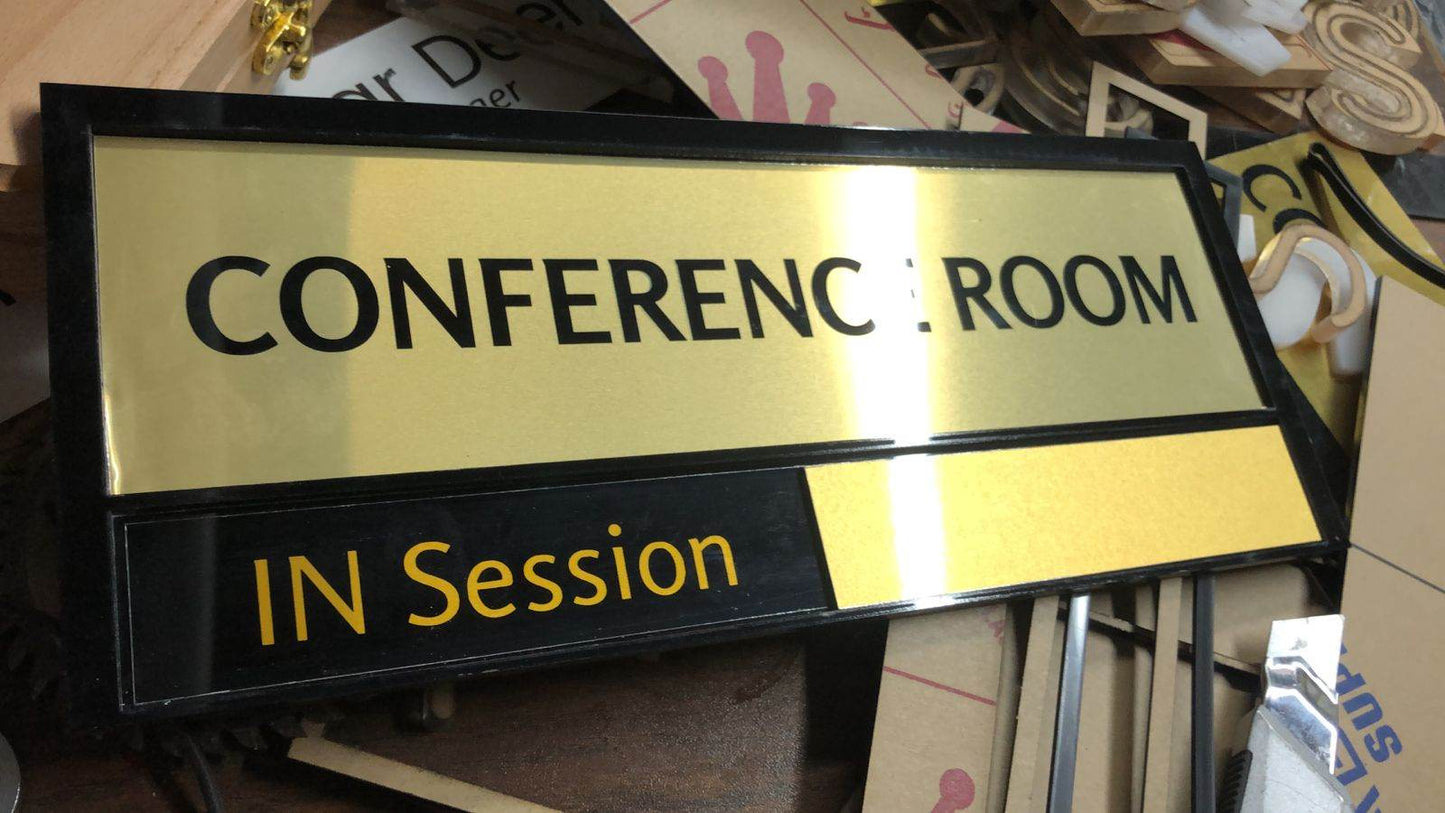 Custom Conference Room Sign Busy/Available | GD013 - GloriousGifts.Pk | Pakistan's 1 Office & Home Decoration Brand