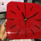 Clock HIPNOTIC Large Red Silent Clock | GC002 - GloriousGifts.Pk | Pakistan's 1 Office & Home Decoration Brand