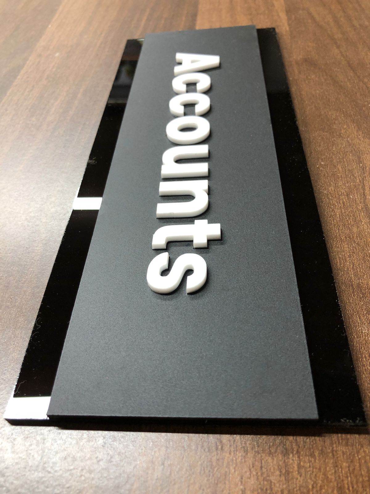 Acrylic Toilet Sign Rectangle | GD009 - GloriousGifts.Pk | Pakistan's 1 Office & Home Decoration Brand