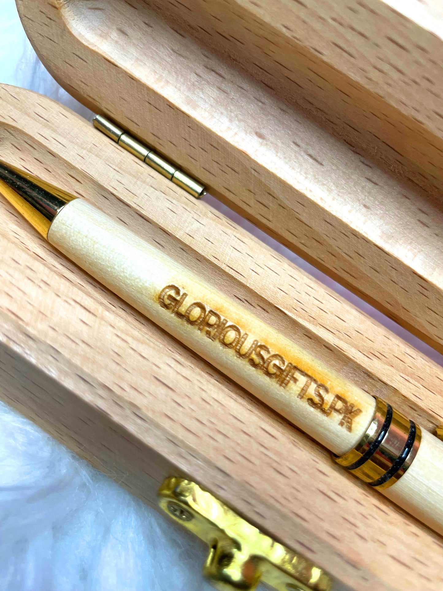 Personalized Engraved Wooden Ballpoint Pens with Box | GP008