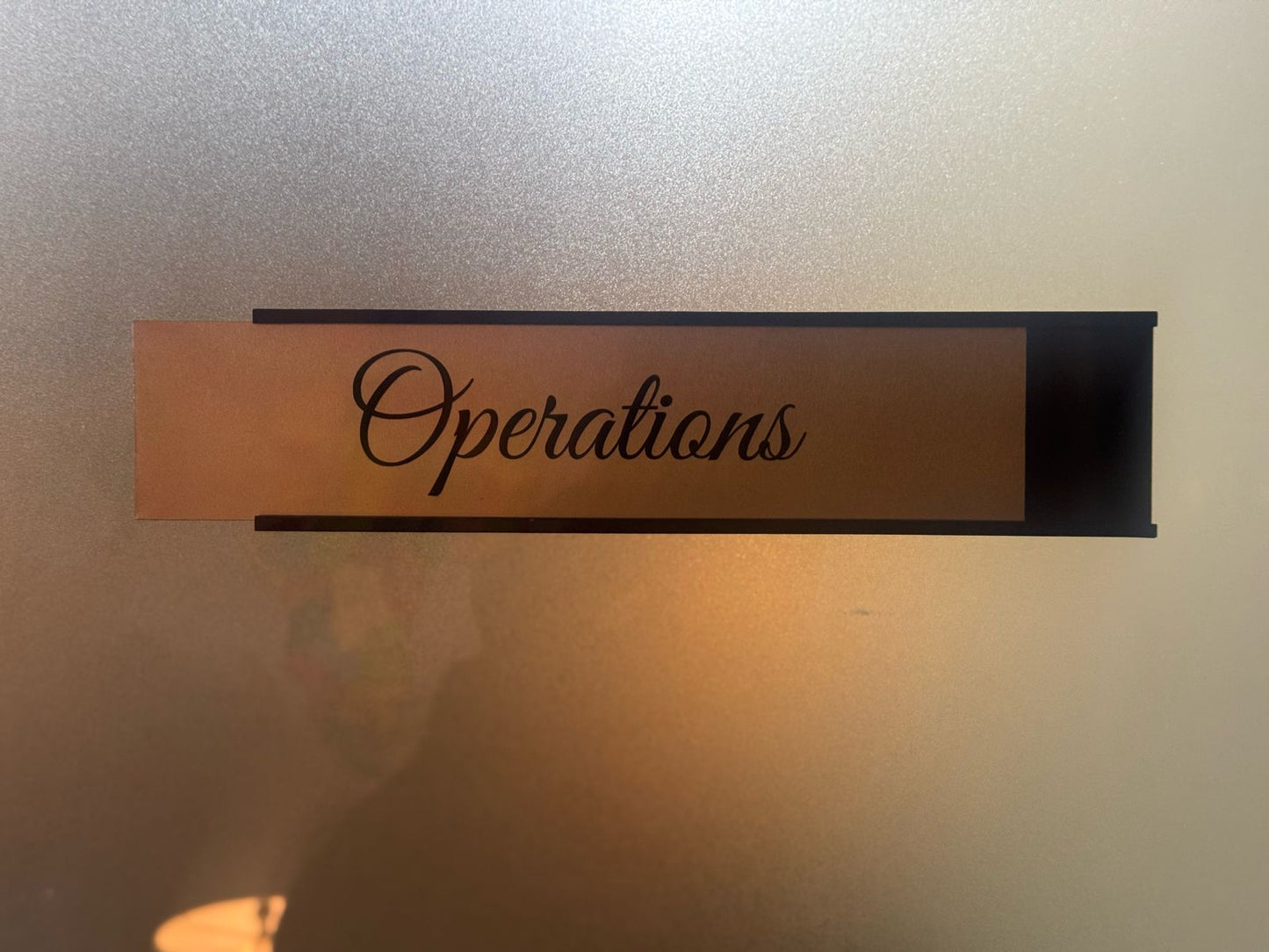 Acrylic Sliding Office Name Plate | GD003