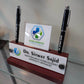Bronze Desk Name Plate with Card Pen Holder | GT001 - GloriousGifts.Pk | Pakistan's 1 Office & Home Decoration Brand