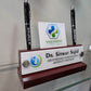 Bronze Desk Name Plate with Card Pen Holder | GT001 - GloriousGifts.Pk | Pakistan's 1 Office & Home Decoration Brand