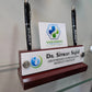 Bronze Desk Name Plate with Card Pen Holder | GT001 - GloriousGifts.Pk | Pakistan's 1 Office & Home Decoration Brand