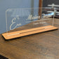 Custom Acrylic Desk Plate with Wood Base | GT003 - GloriousGifts.Pk | Pakistan's 1 Office & Home Decoration Brand