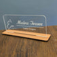 Custom Acrylic Desk Plate with Wood Base | GT003 - GloriousGifts.Pk | Pakistan's 1 Office & Home Decoration Brand