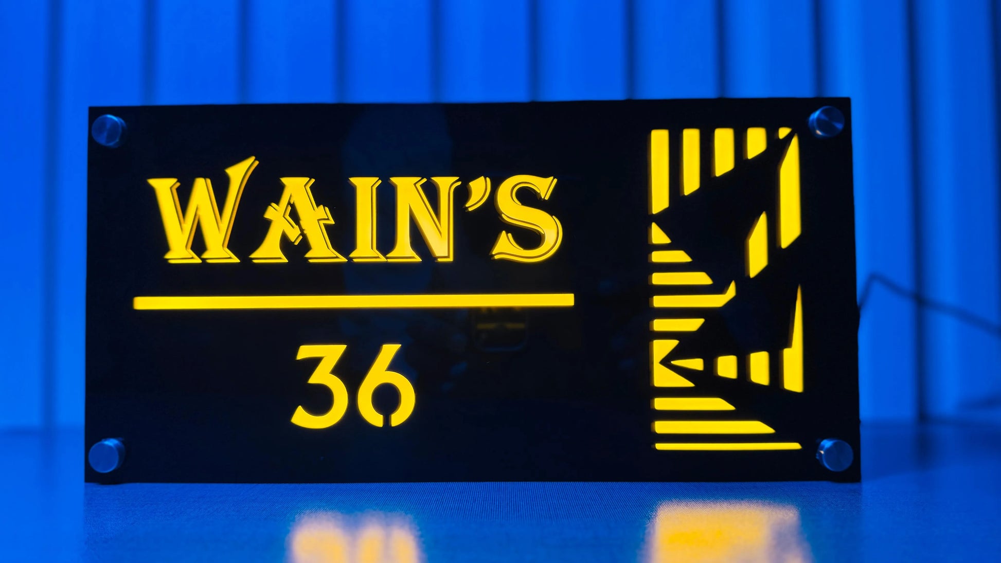 Custom Acrylic LED Name Plates | GN027 - GloriousGifts.Pk | Pakistan's 1 Office & Home Decoration Brand