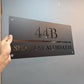 Grey & Silver Mirror Address Plaque | GN009 - GloriousGifts.Pk | Pakistan's 1 Office & Home Decoration Brand